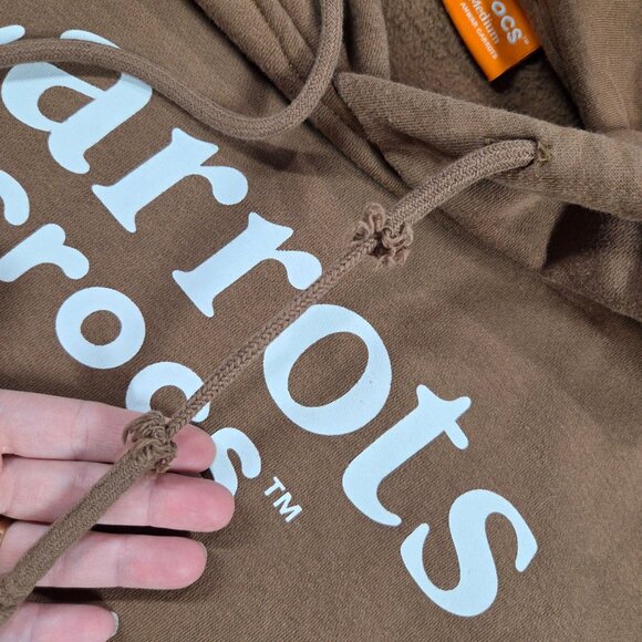 Carrots By Anwar Carrots X Crocs Hoodie Mens Medium Brown Sweatshirt - Picture 6 of 11